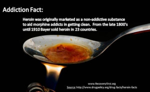 Heroin was originally marketed to help morphine addicts get sober ...