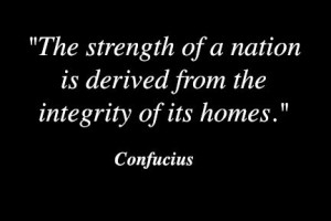 Confucius - Strength of a nation