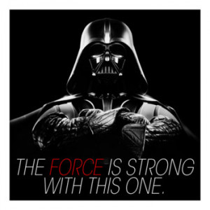 Darth Vader Quote Canvas Art Print:
