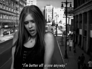 ... depression sad alone avril lavigne sadness Avril Lavigne don't tell me