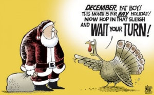 poor turkey... the Rodney Dangerfield of holidays... can't get no ...