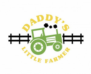 Farm Vinyl Wall Decal Boy Room Decals Daddys Little Farmer Wall Quote ...
