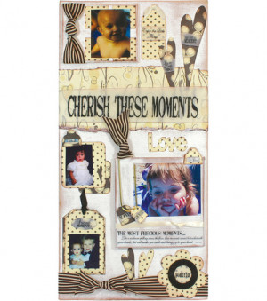 Quick Quotes 10''x20'' Canvas Wall Kit-Cherish These Moments, , hi-res