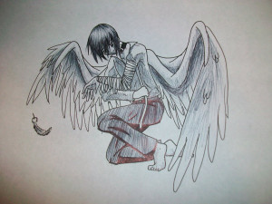 Angel With Broken Wings Tattoo