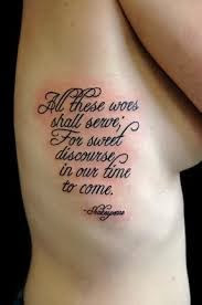Shakespeare Quotes Tattoo From Romeo And Juliet Love To Be Or Not To ...