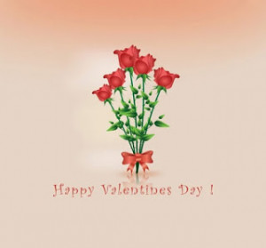 ... of beautiful red flowers with nice quotes about Valentine's Day 2012