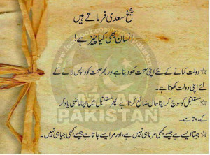 Insaan bhi kya cheez hai - Sheikh Saadi