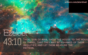 Bible Quote Ezekiel 43:10 Inspirational Hubble Space Telescope Image
