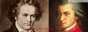 Mozart and Beethoven Profile Facebook Covers