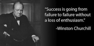 failure to failure winston churchill picture quote