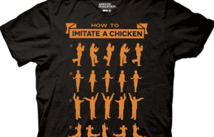 black orange arrested development chicken dance tshirt