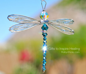 Brilliant Blue Swarovski Crystal Dragonfly Sun Catcher: Inspirational ...