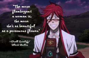 Funny Black Butler Quotes Black butler: grell sutcliff 