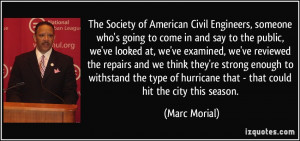 The Society of American Civil Engineers, someone who's going to come ...