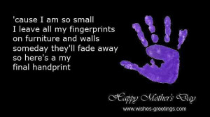 mother's day handprint craft verse