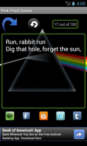 you pink floyd quotes an app that contains the most brilliant sayings ...