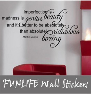 Funlife- 56x102cm imperfection marilyn monroe citer sticker vinyle ...