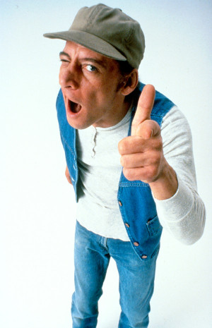 Jim Varney as his signature character Ernest P. Worrell