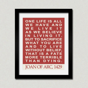 In honor of Joan of Arc's birthday, January 6, 1412. She began seeing ...