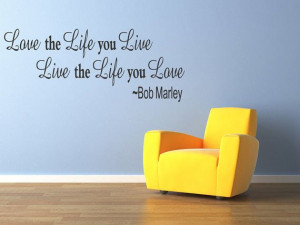 Vinyl Wall Art Decoration Inspirational Bob Marley Wall Quote Home ...