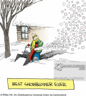 Funny Snow Blower Cartoon