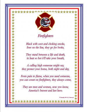 firefighter poems and quotes