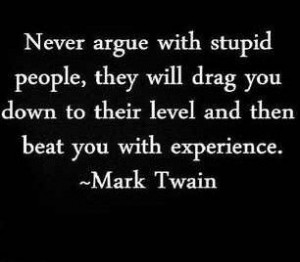 ... level and then #beat you with #experience #marktwain #LetsGetWordy