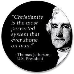 view larger thomas jefferson 3 5 button christianity is the most ...