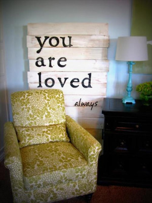 Nice pallet love sign wall art decoration: