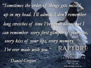 Daniel Grigori, Rapture (Fallen Series by Lauren Kate)