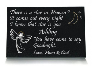 boy angel memorial colour black granite 16 x 10 12 x 8 girl angel ...
