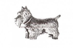 Scottie Dog Brooch Ttc
