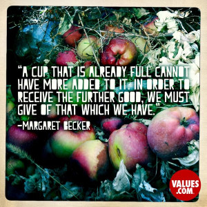 Inspirational Quote | Values.com - cup that is already full...