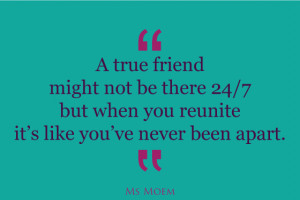 True Friends Are Never Apart Quote