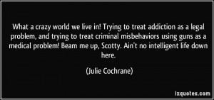 What a crazy world we live in! Trying to treat addiction as a legal ...