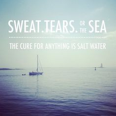 ... ocean #sweat #tears #salt #water #life #quote (Taken with Instagram