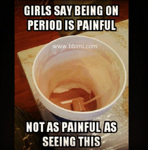 Girls say being on period is painful…not as painful as seeing this!