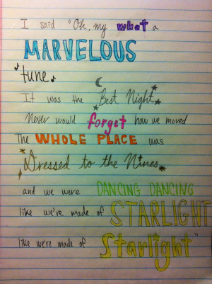 Starlight by Taylor Swift Absolutely adore this song