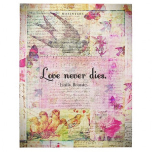 Love never dies QUOTE BY Emily Bronte Jigsaw Puzzles