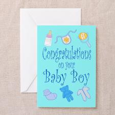Congratulations Baby Boy Greeting Cards (Pk of 20) for