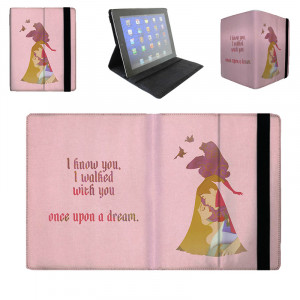 Aurora Sleeping Beauty Disney Dream Quote Tablet Folio Case - Case for ...