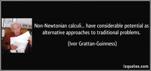 Non-Newtonian calculi... have considerable potential as alternative ...
