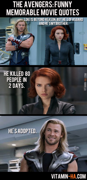 The Avengers Movie: Funny Memorable Quotes (7 pics)
