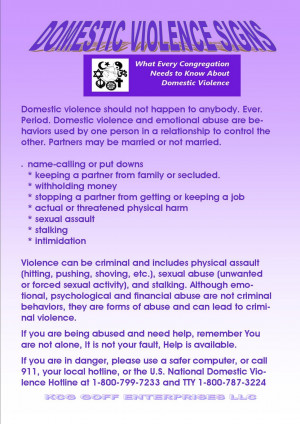 October is Domestic Violence Awareness Month