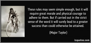 More Major Taylor Quotes
