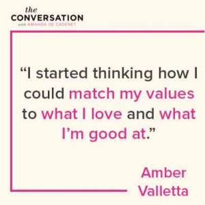... this #inspirational #quote by Amber Valletta via @Amanda de Cadenet