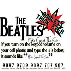 beAtles+quotes | ... to “ Here Comes The Sun - The Beatles - Keypad ...