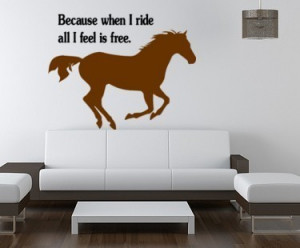 Horse decal-Horse sticker-Quote decal-Quote sticker-Horse wall decal ...
