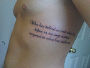 ralph waldo emerson quote tattoo