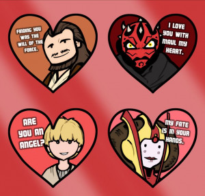 Star Wars Love Stickers